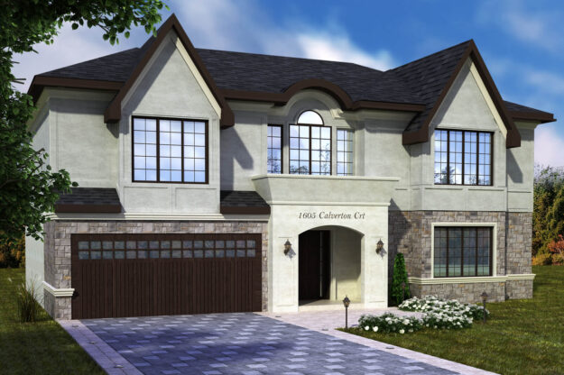 The Calverton, an old small home architects