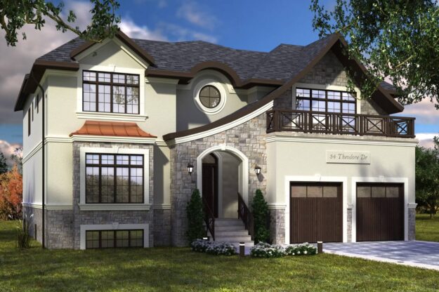 Exterior design of the Theodore house